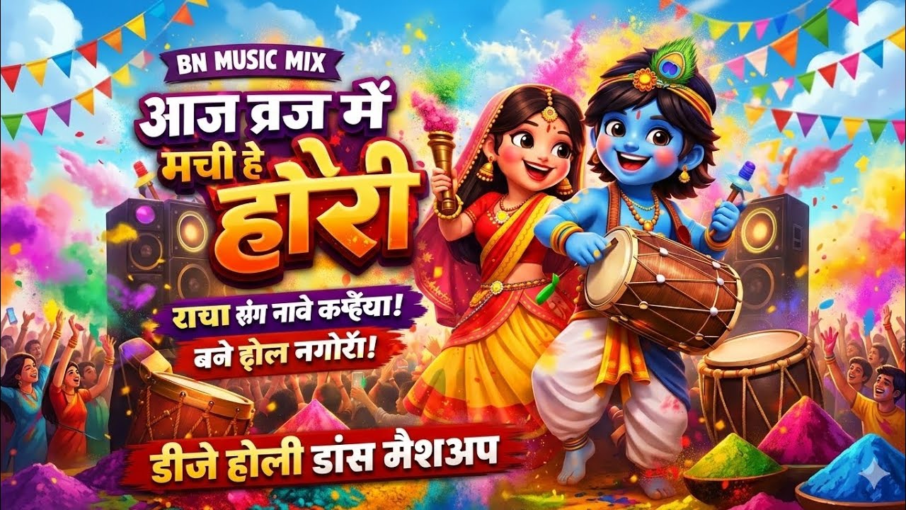 Aaj Braj Me Machi Hai Hori Re || Krishna Bhajan Holi || आज ब्रज मे मची है होरी रे | Braj Ki Holi 