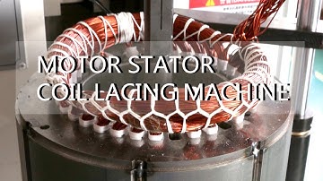 China Economical Automatic AC Induction Motor Stator Coil Lacing Machine