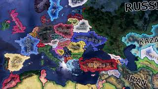 WW2 but with Modern Borders | Hoi4 Timelapse