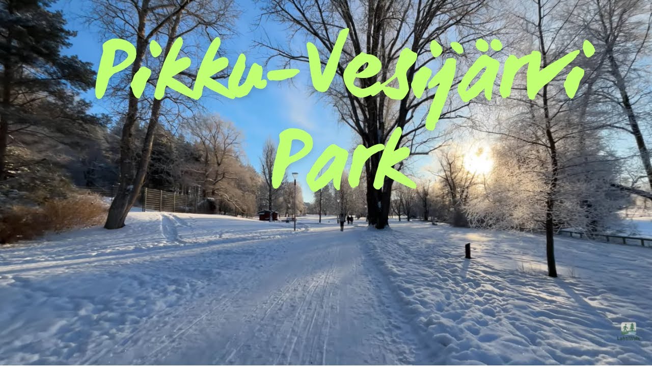 Walking Through Snow | Pikku-Vesijärvi Park, Lahti❄️☀️