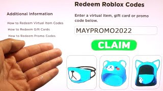 +5 *NEW* Roblox PROMO CODES 2022 All Free ROBUX Items in MAY + EVENT | All Free Items on Roblox