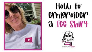 How to Embroider a T-shirt - Find out What Stablizer to Use, How to Hoop and Other Tips