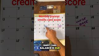 Monthly Credit Card Planner 💳 Never Miss a Payment Again! #CreditCards #moneytips #money #crypto