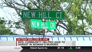 BPD: Community helped lead to arrest in woman's murder