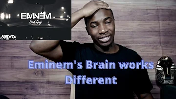 Eminem Bad Guy Reaction/ Em's Brain works different