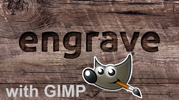 How To Engrave Text in Gimp | TUTORIAL