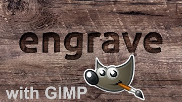 How To Engrave Text in Gimp | TUTORIAL