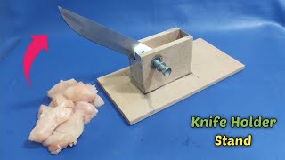 Meat Cutting Stand ! Knife Holder Stand ! Diy Knife Stand ! Craft Tool Making at Home 
