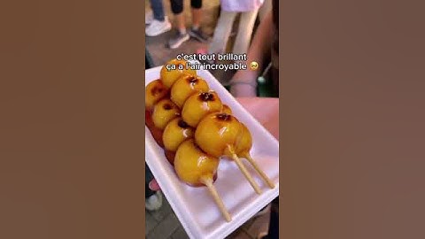 🍡 DANGO tasting in JAPAN 🇯🇵 mitarashi dango in Osaka #shorts #shortswithzita