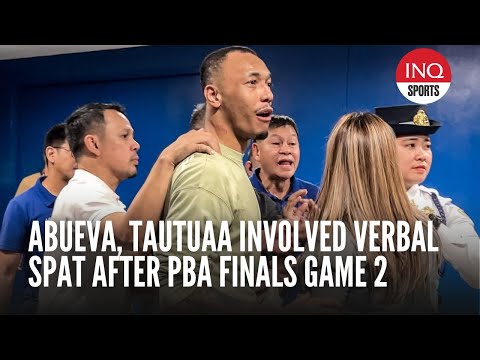 Abueva, Tautuaa involved verbal spat after PBA Finals Game 2