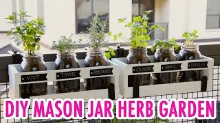 DIY Mason Jar Herb Garden HGTV Handmade