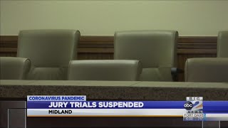 Midland County jury trials suspended