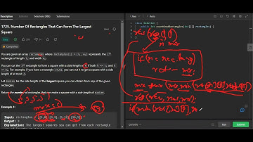 1725. Number of Rectangles That Can Form the Largest Square| Recursion |JAVA| Leetcode|DSA