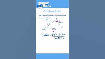 Cosinusregel Trigonometrie #gcsemaths #wiskunde #trigonometrie #cosinerule #meetkunde #sinerule