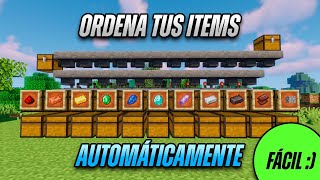 Como Ordenar tus Items Automáticamente (Item Sorter) en Minecraft 1.20 | Tutorial