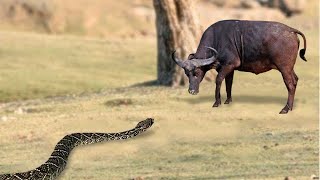 Un Python Stupide Rencontre Un Taureau ! Voici Ce Qui S'est Passé Ensuite...