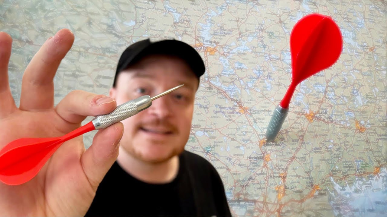 Heitin taas tikalla Suomen karttaa, minne päädyn? 🎯