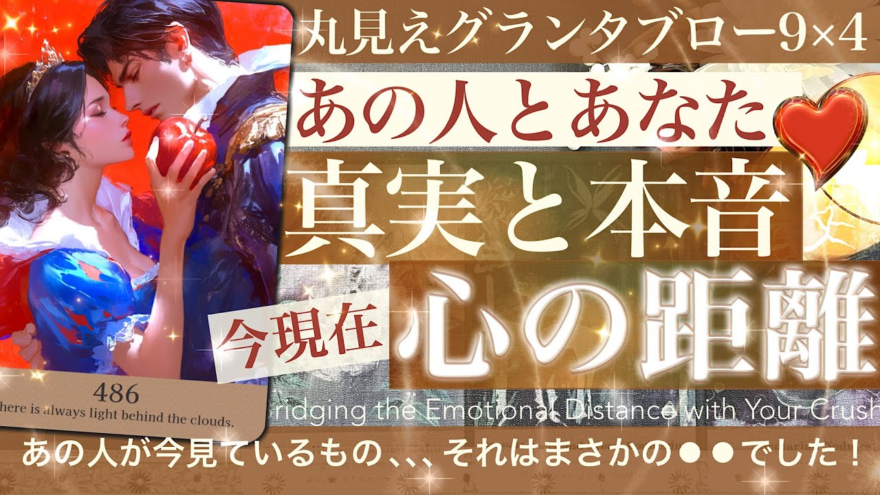 【一番知ってほしい本当の理由】隠れていた真実が！お相手の今の気持ち✨あなたのこと好きなのか？　グランタブローが見せるふたりの地図と距離の縮め方【タロット占い 恋愛】片思い 遠距離、、、
