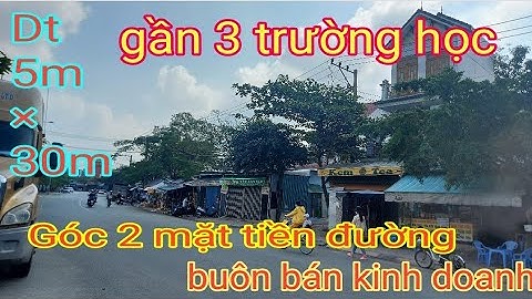 đa bán/Bán nhà bình dương (270) DT:5M×30M Góc 2 mặt tiền đường buôn bán kinh doanh