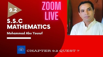 SSC Higher Mathematics Chapter 9.2 | Mohammad Abu Yousuf