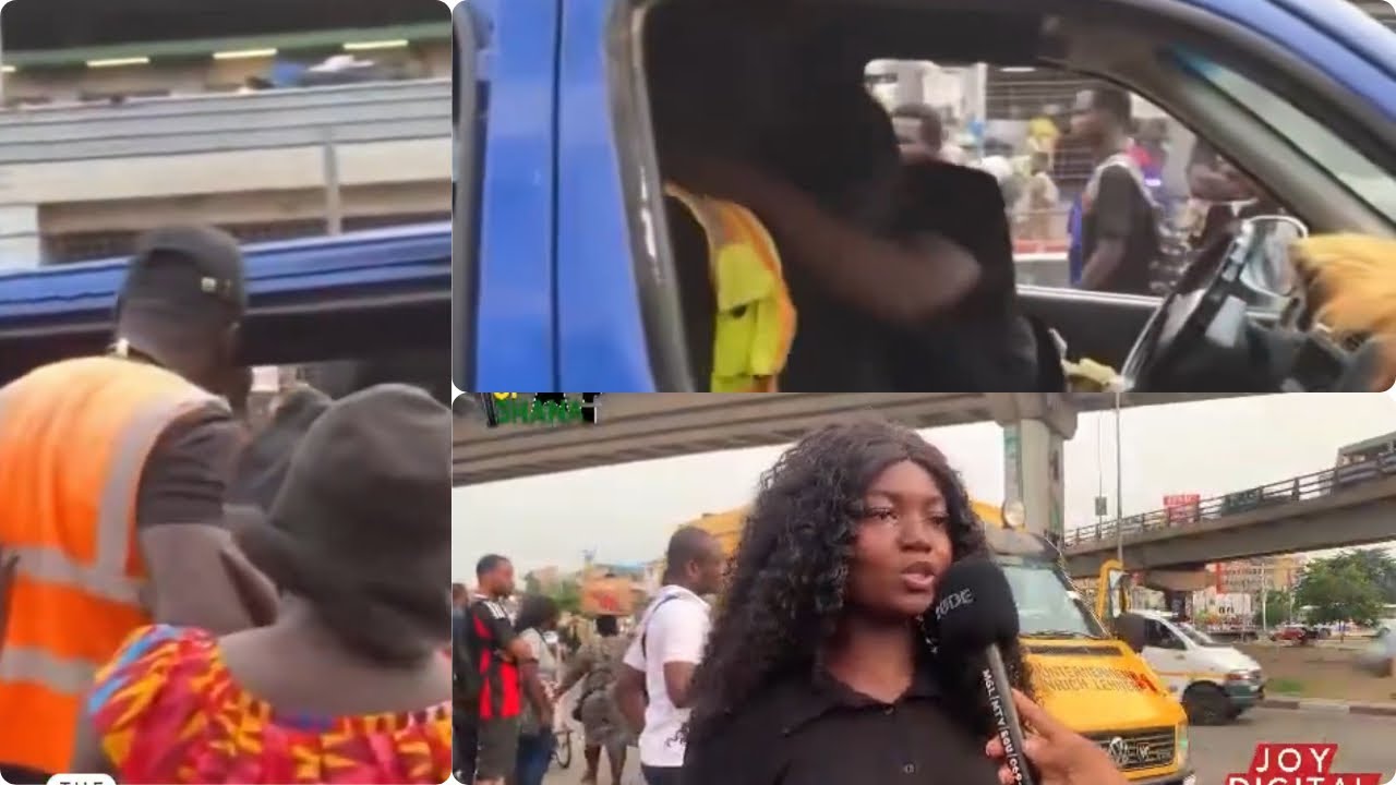 LORRY FARE WAHALA; Trotro driver and mate clash with task force over unauthorized transport fare..