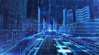 Technology City Street | Stock Motion Graphics - Motion Array