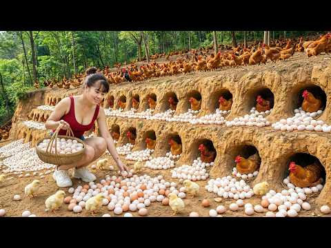 Harvesting 1000+ Chicken Eggs | Truck Delivery to Countryside Market to Sell