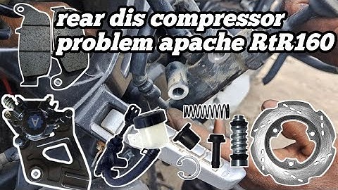 how to apache RTR rear dis break compressor problem ko solve kaise karen dekhiae full details video