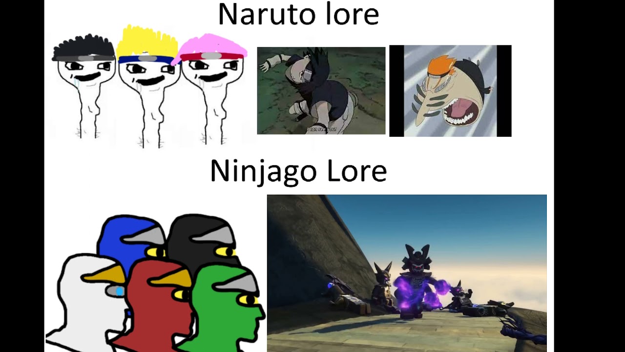 ninjago lore vs naruto lore (meme)