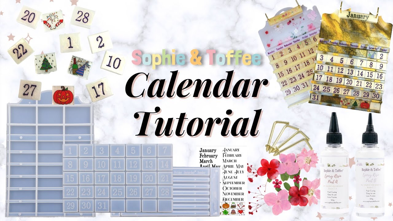 Calendar Resin Tutorial by Sophie & Toffee December Elves Box Subscription