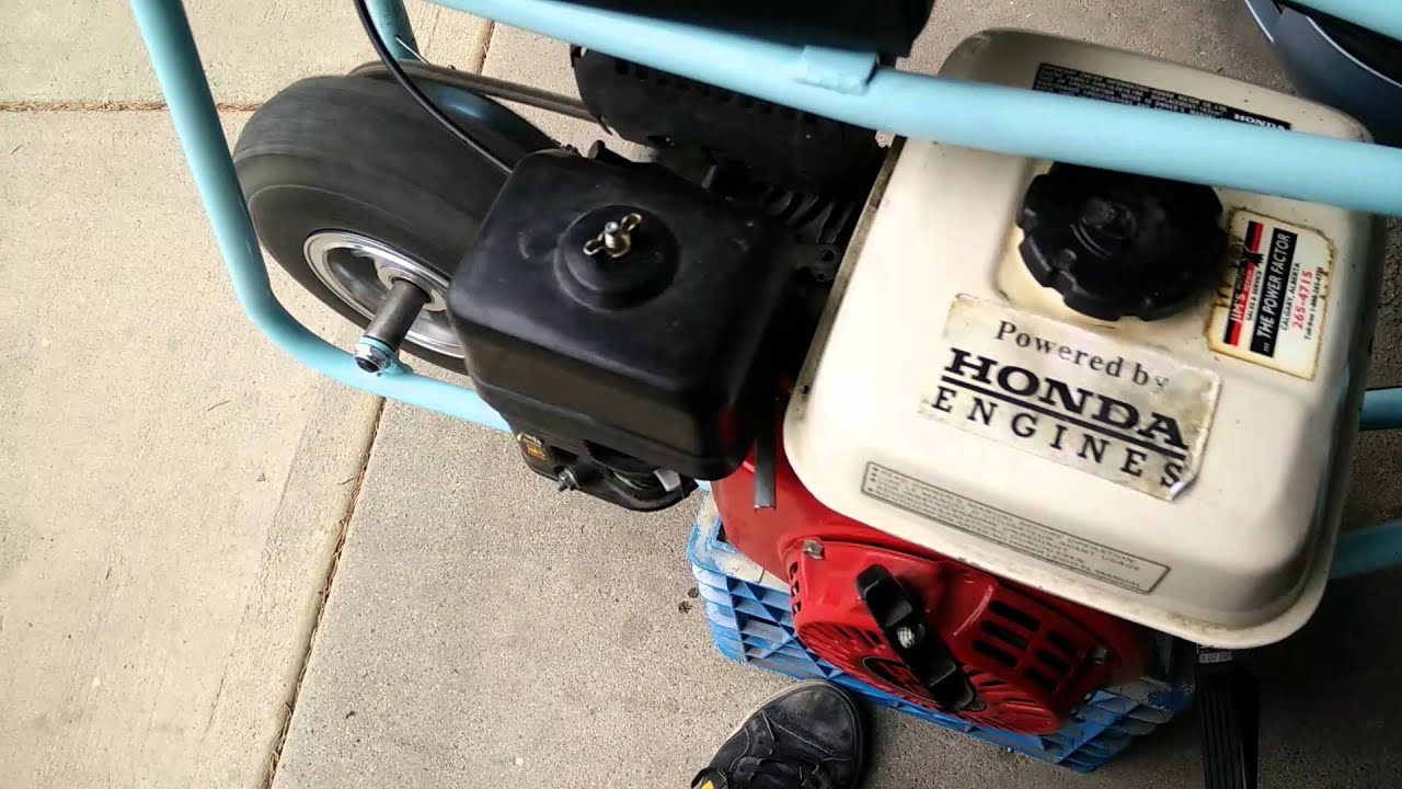 Minibike running for the first time