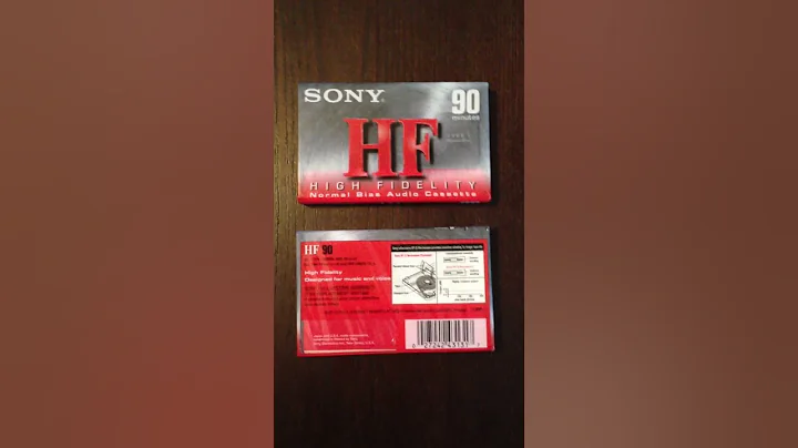 SONY HF 90 MINUTE BLANK CASSETTE TAPE