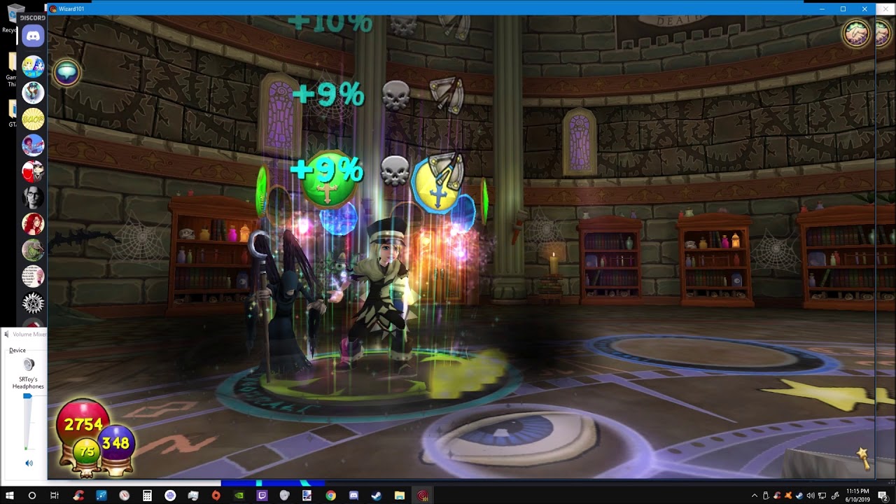 Wizard 101 Death hit for 1m {For Fun}