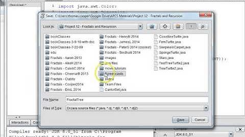 Fractal Tree Part 1 Applet Panel