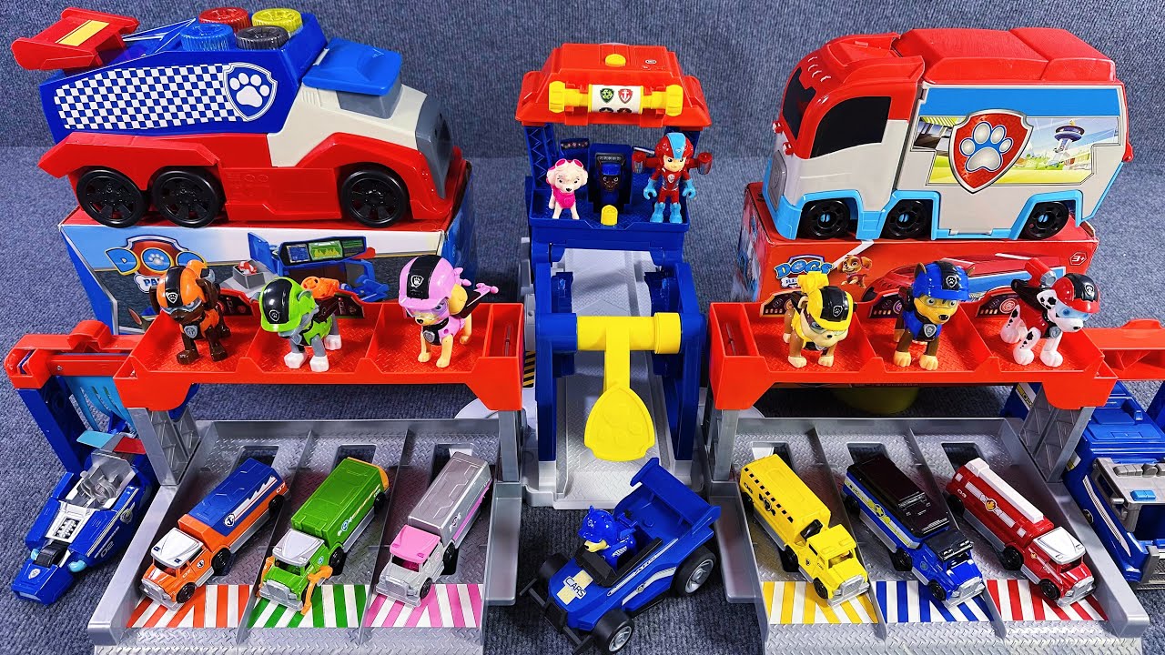 13 minutes of satisfying opening of cool paw patrol rescue wheels toys unboxingASMR | Review toys