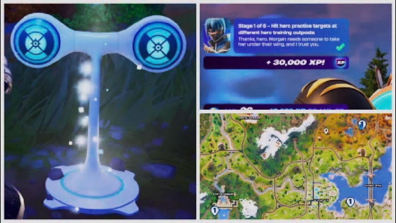 Easily Hit Hero Practice Targets at Different Hero Training Outposts ...