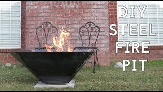 How to Make an Outdoor Steel Fire Pit | Modern Builds | EP. 73