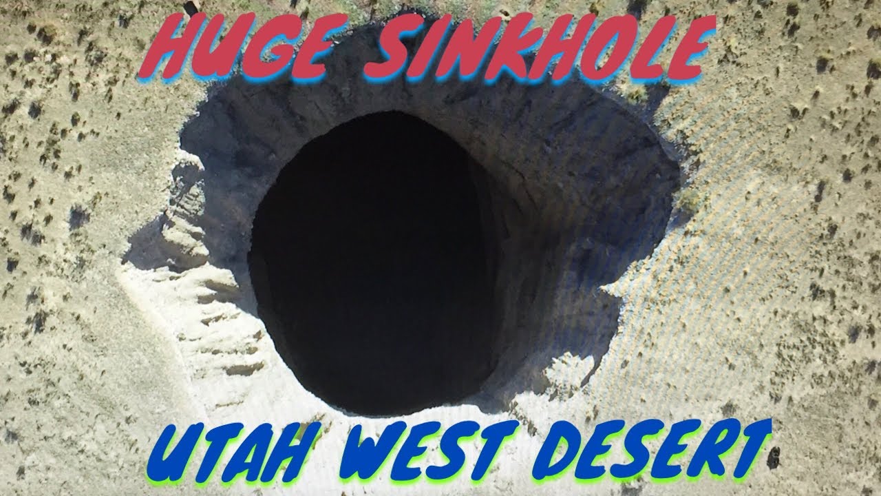 Sinkhole Drone Footage Inside