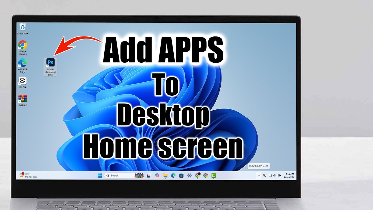 How to add apps to home screen in windows 11