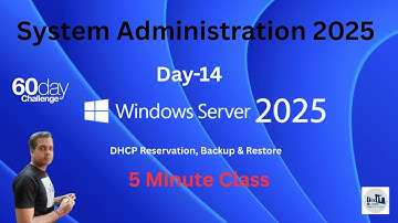 DHCP-reservering | DHCP herstellen | Back-up en herstel van DHCP |