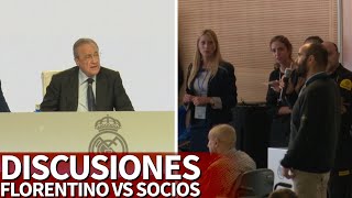 Las discusiones de Florentino con los socios del Real Madrid en la Asamblea 2019-2020 | Diario AS