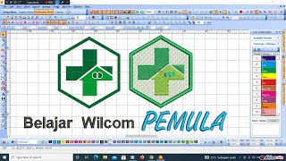Download Lagu Belajar wilcom, Cara Desain Bordir Logo Puskesmas #wilcom_e2  #wilcome2 #wilcomembroidery MP3