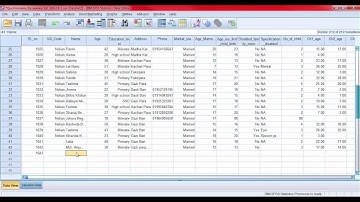 Sample data entry in spss ||Sample 2 Part 1||