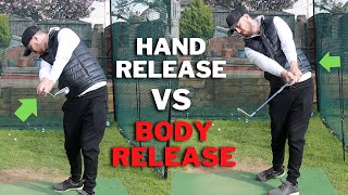 HOW TO RELEASE THE GOLF CLUB - Hand Release VS Body Rotation Release