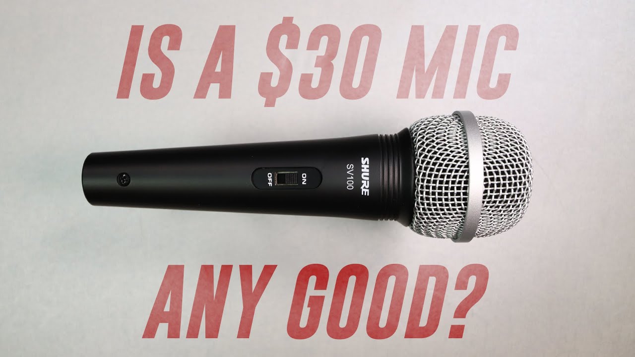Shure SV100 Budget Mic Review / Test (Compared to XM8500, SM48, SM58) -  YouTube
