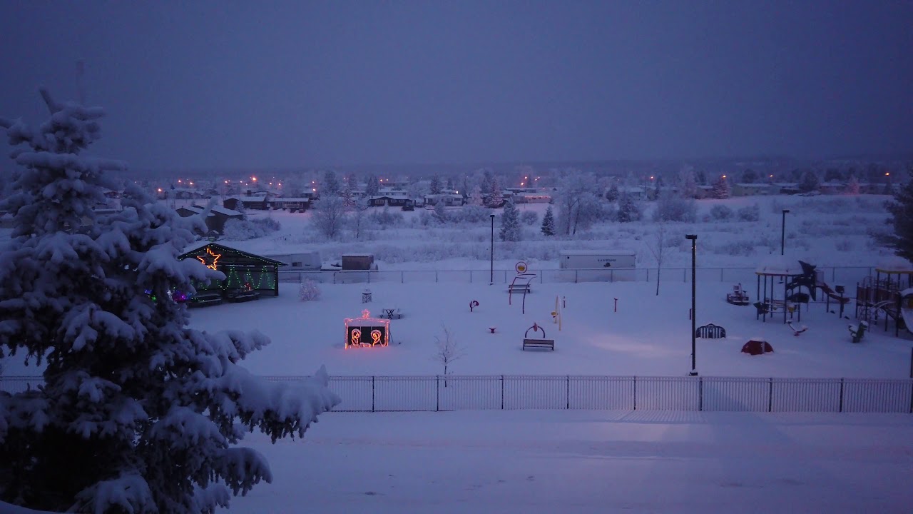 Alberta Swan Hills Snow Day YouTube