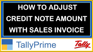 HOW TO ADJUST CREDIT NOTE AMOUNT WITH SALES INVOICE IN TALLY PRIME | CREDIT NOTE ENTRY IN TALLYPRIME