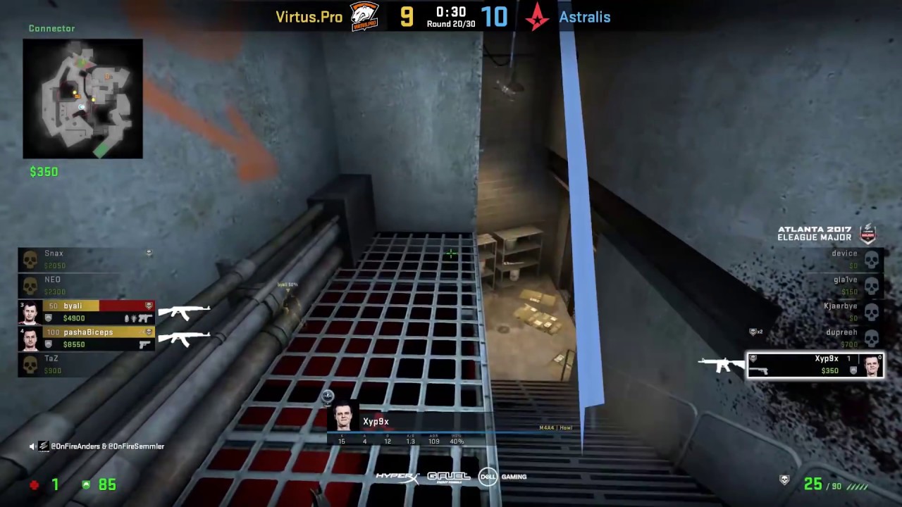 Xyp9x's 1v3 @ ELEAGUE Atlanta with Panorama