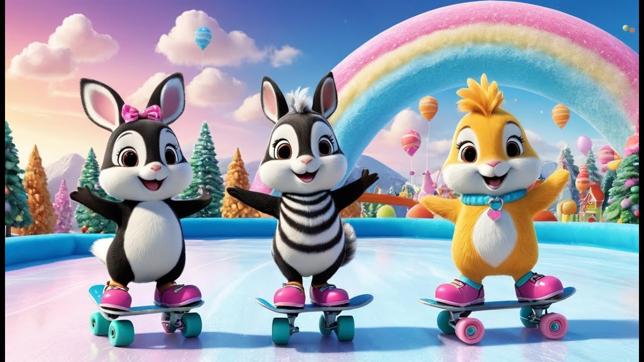 Zoomie Zebra’s Roller Skate Party | Fun Zebra Song for Kids | Roller Skating Adventure Rhyme