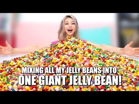 Mixing 10,000 Jelly Beans Into One Giant Jelly